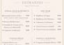 design a professional restaurant menu, bar menu or wine list